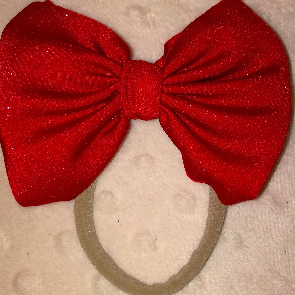 Little Lopers - glittery red skinny nude nylon- new